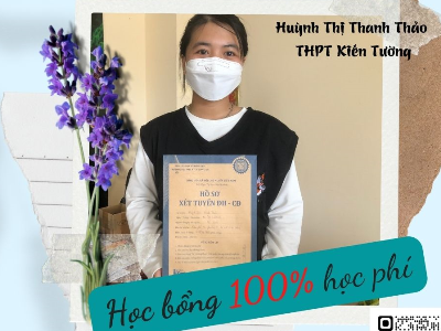 Suất học bổng 100% học phí đầu tiên - Đã có chủ